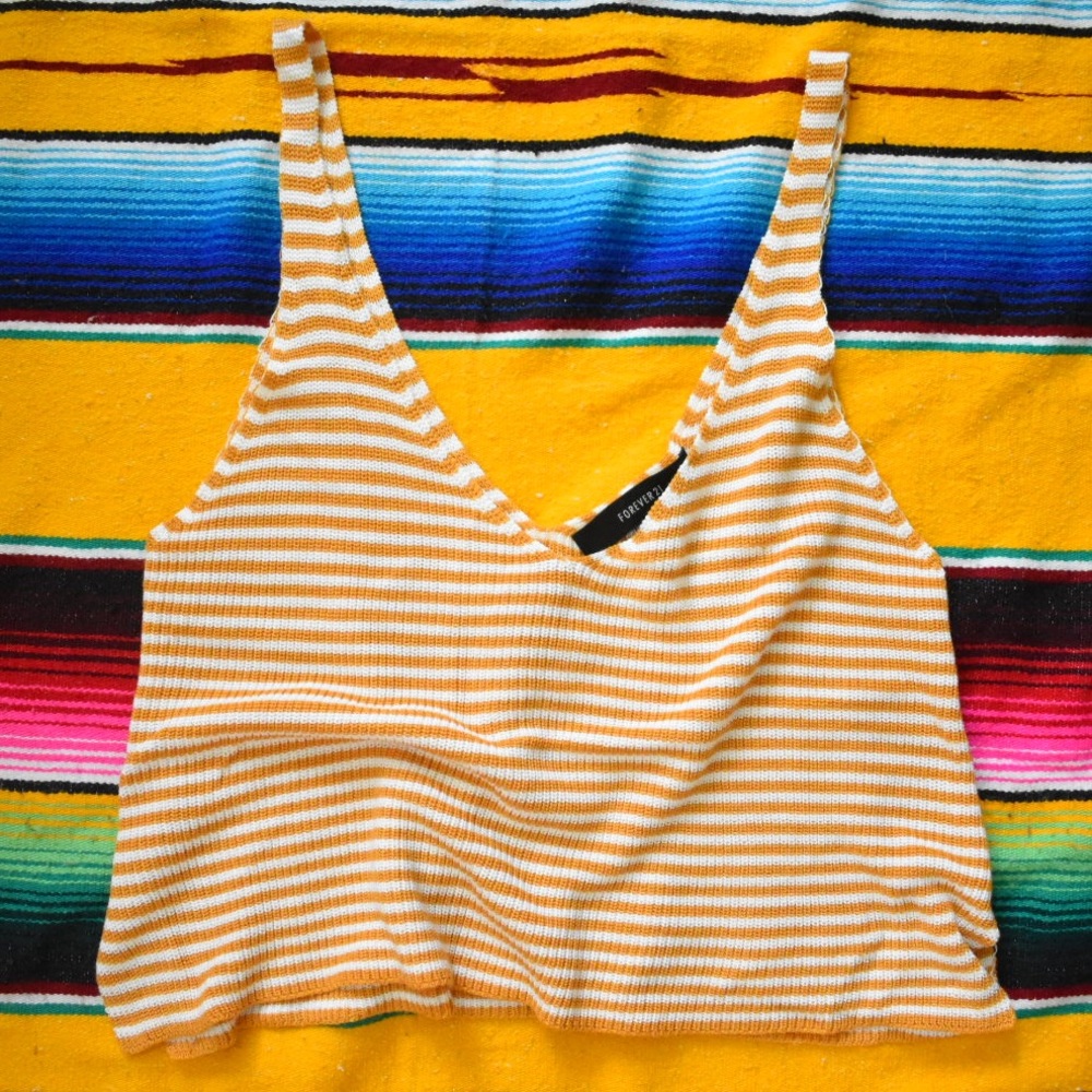 F21 Slouchy Crop Tank